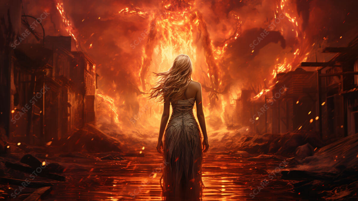 Apocalyptic Elegance: High-Impact Horror Stock Art | Demons & Dark Entities