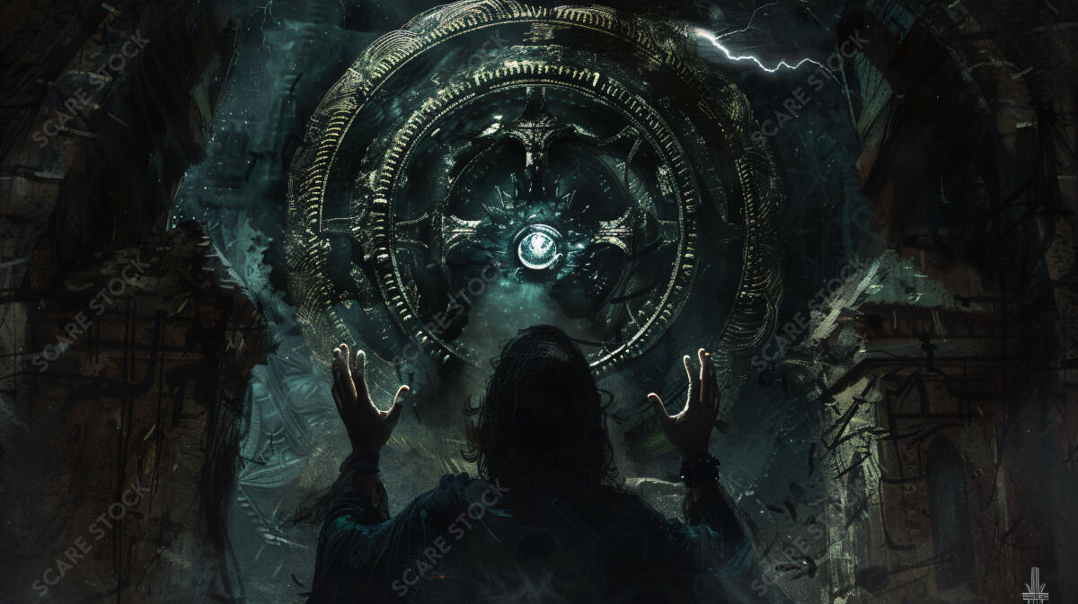 "Conduit of the Arcane: The Summoning Gate" - Essential Art for Fantasy Creations | Occult Art