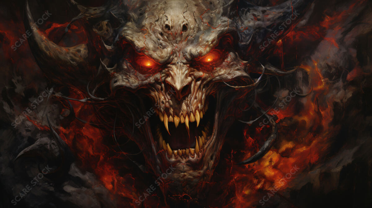 Daemon's Wrath - Detailed Demonic Stock Art | Demons & Dark Entities