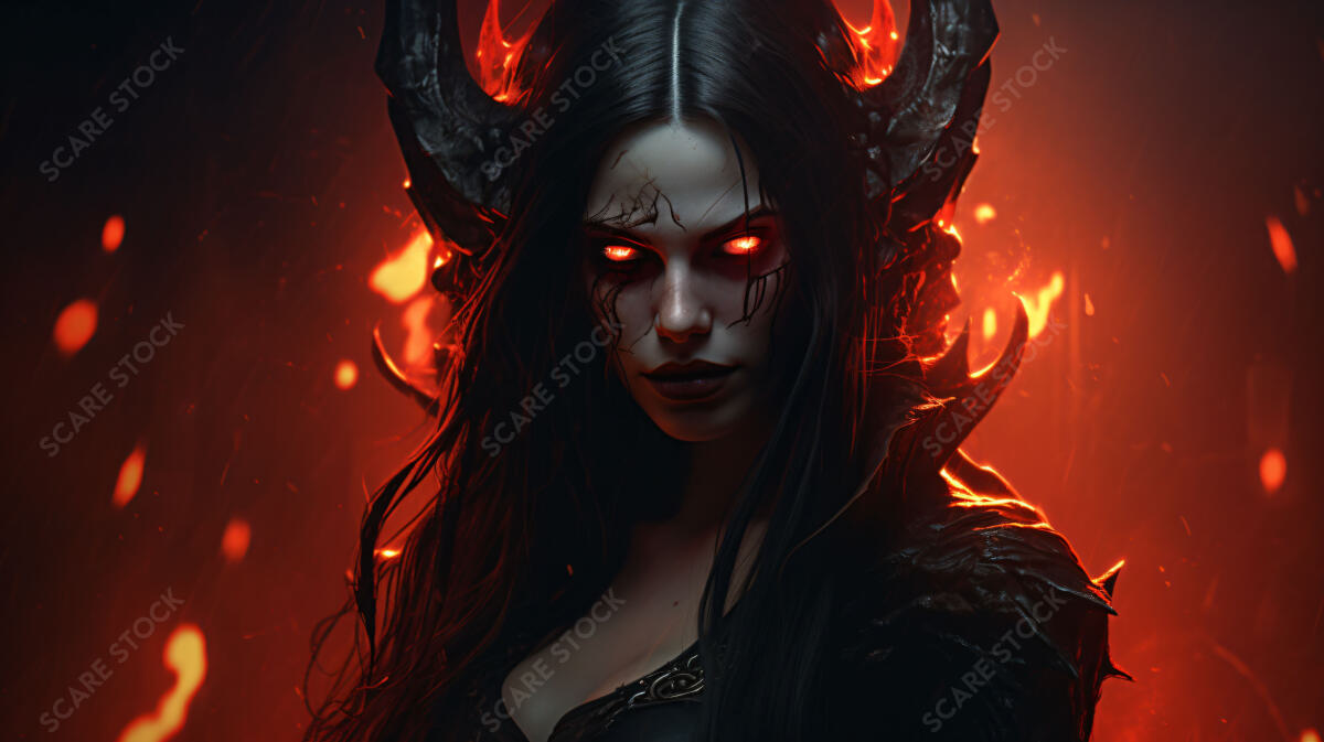 Dark Sorceress - Evocative Stock Photo Art | Demons & Dark Entities