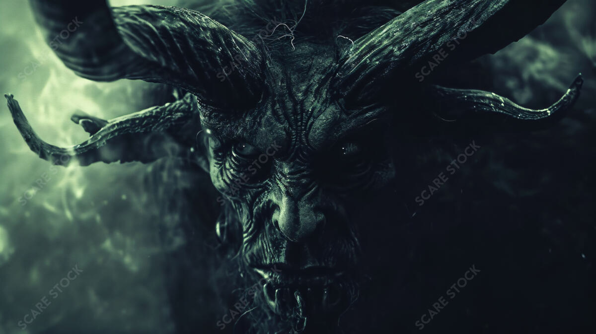 Emergence of the Abyssal Lord - Intense Horror Fantasy Stock Image | Demons & Dark Entities