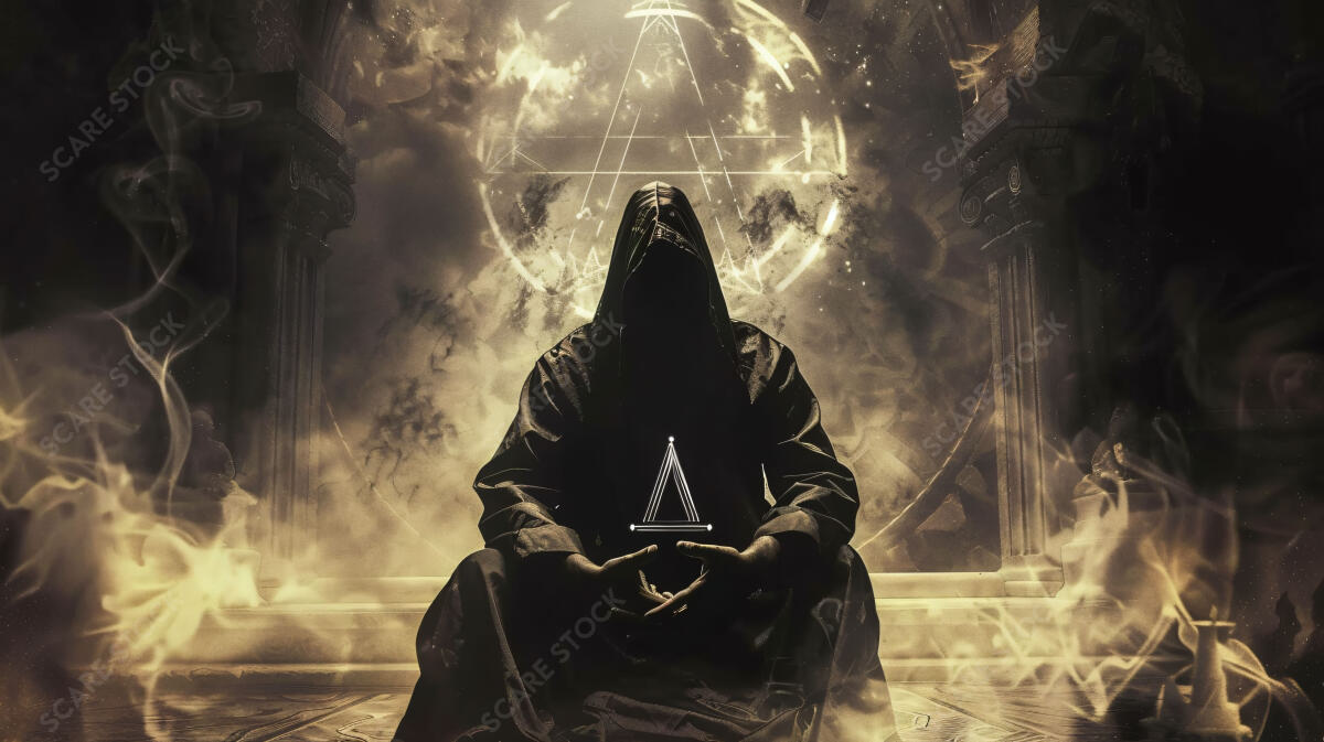 Enigmatic Acolyte - Mystic Meditation Art | Occult Art