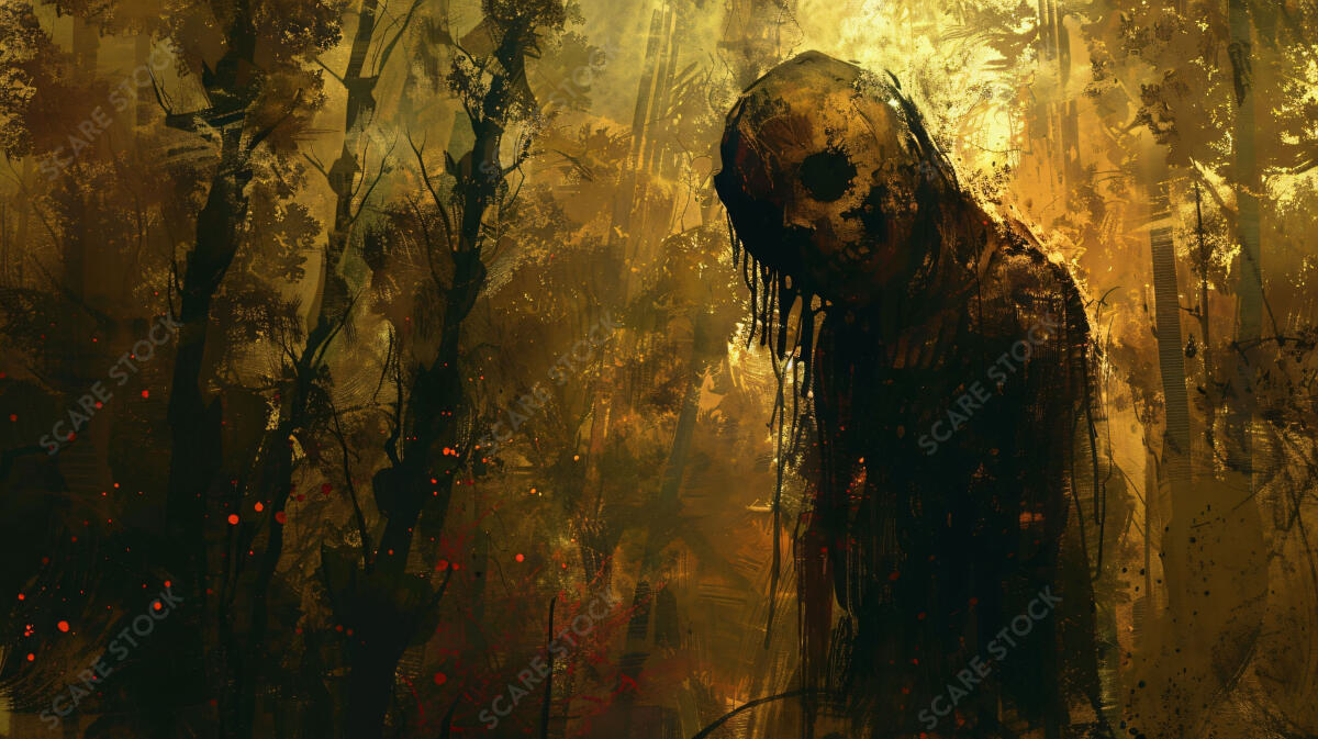 "Forgotten Echoes" - Captivating Horror Grunge Stock Art | Horror Grunge Art