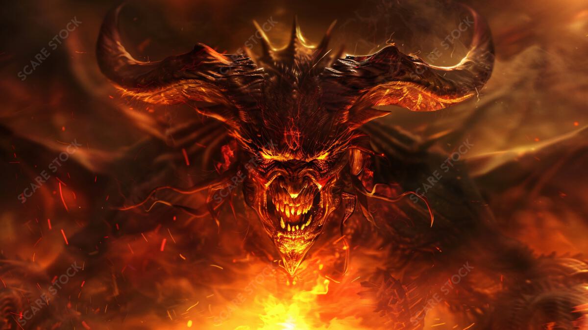 Infernal Demon Overlord - Supernatural Art | Perfect for Album Covers and Backgrounds | Demons & Dark Entities