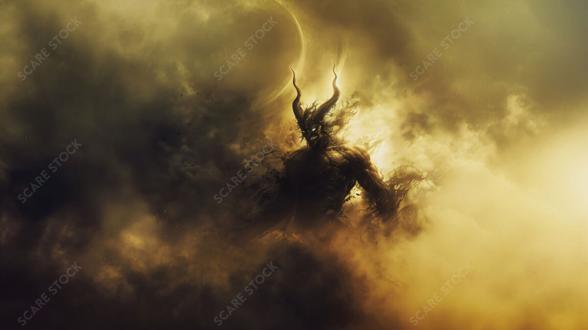 Stormbringer Entity - Elemental Fury Stock Photo Art | Demons & Dark Entities