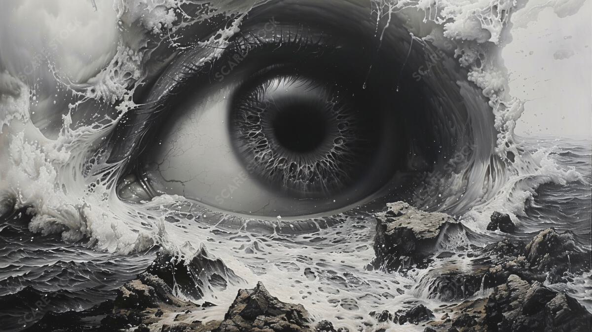 Stormy Eye - Mystical Occult Art | Ideal for Album Covers and Backgrounds | Occult Art