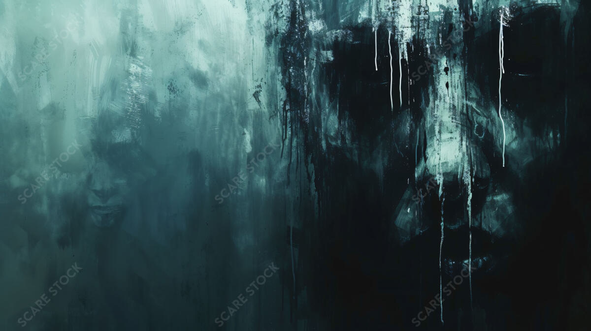 "Whispers from the Void" - Abstract Horror Art for Stock Collection | Horror Grunge Art